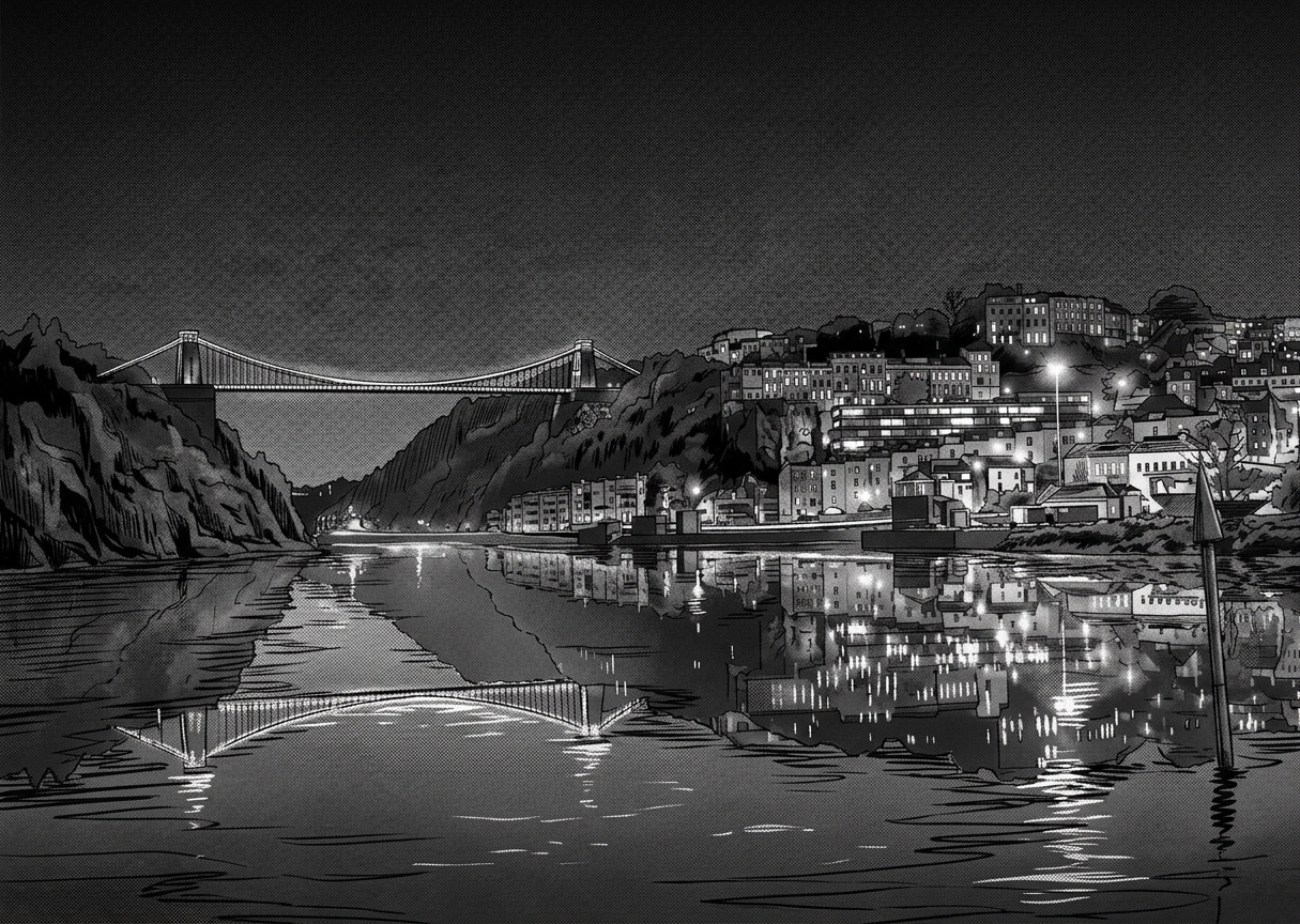 Clifton Suspension Bridge, Bristol, at night